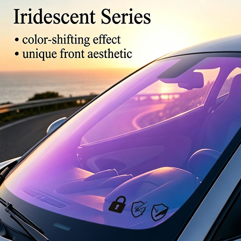 Irisierende Autofensterfolie