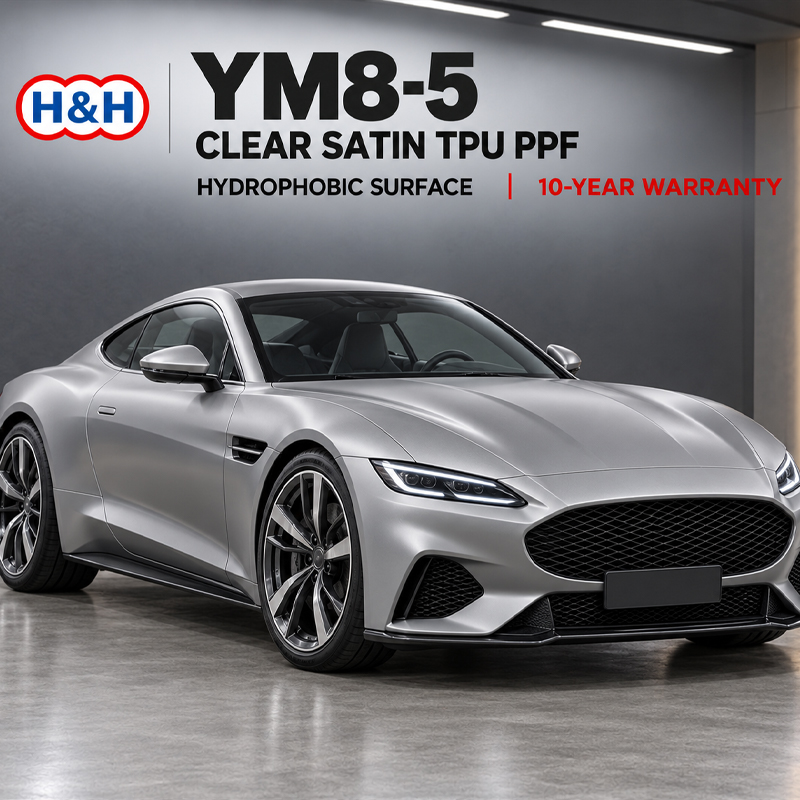 YM8-5 Klares Satin-TPU-PPF