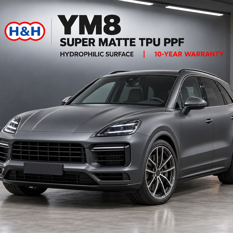 YM8 Supermattes TPU, klares PPF